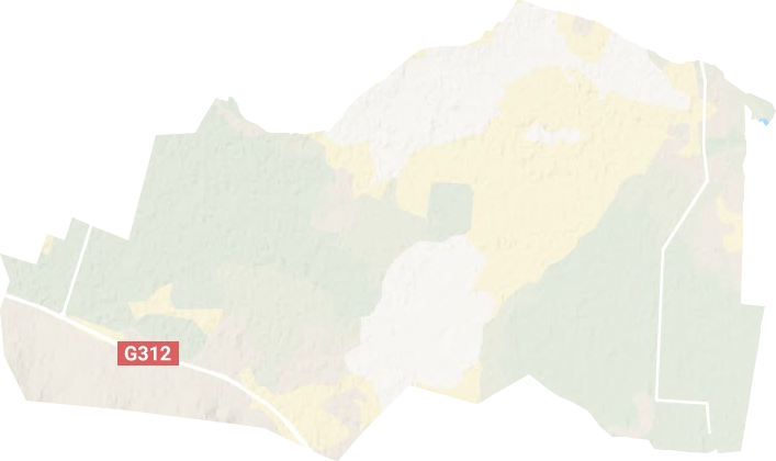 阿合其农场地形地图
