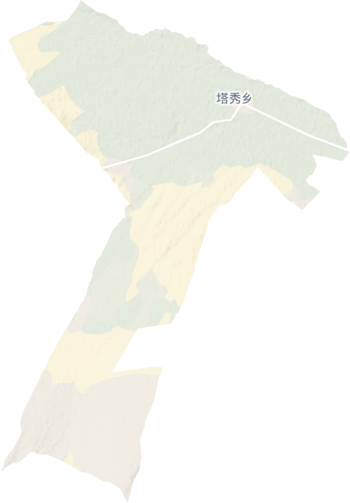 塔秀乡地形地图
