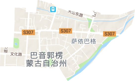 萨依巴格街道地形地图