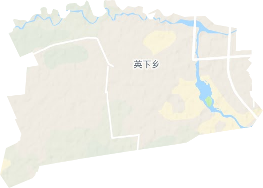 英下乡地形地图