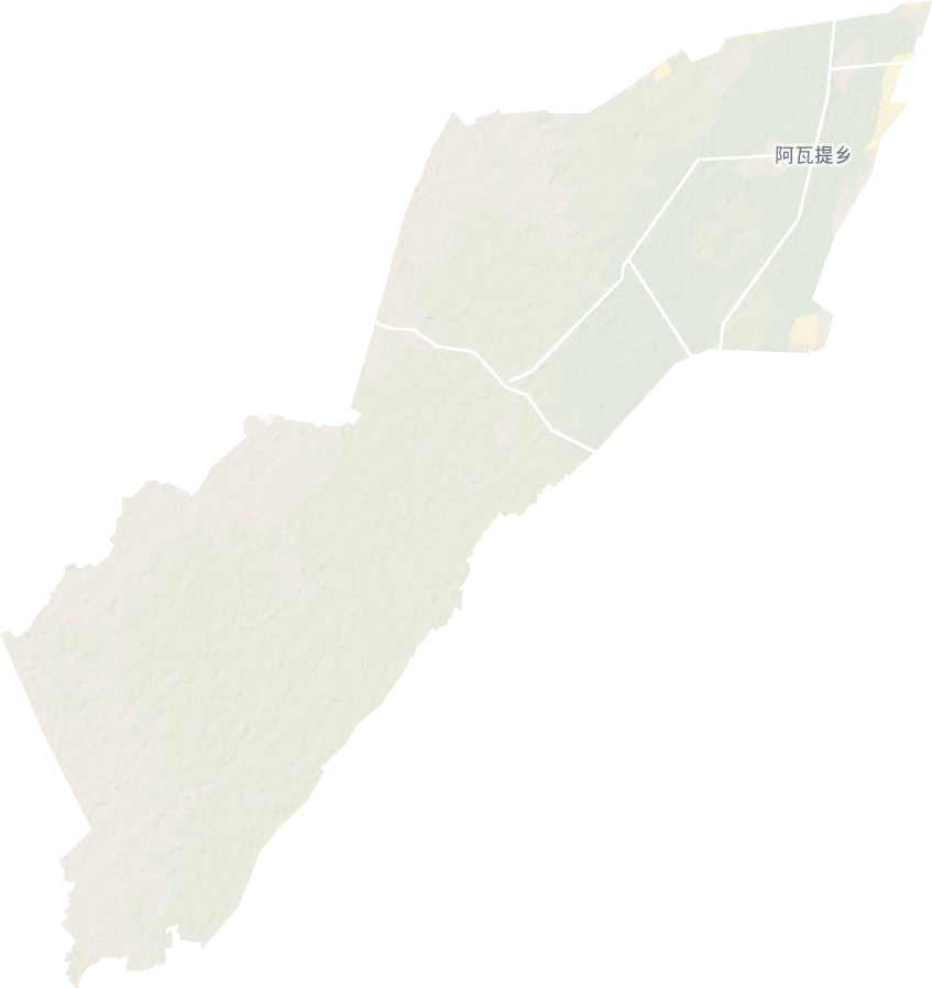 阿瓦提乡地形地图