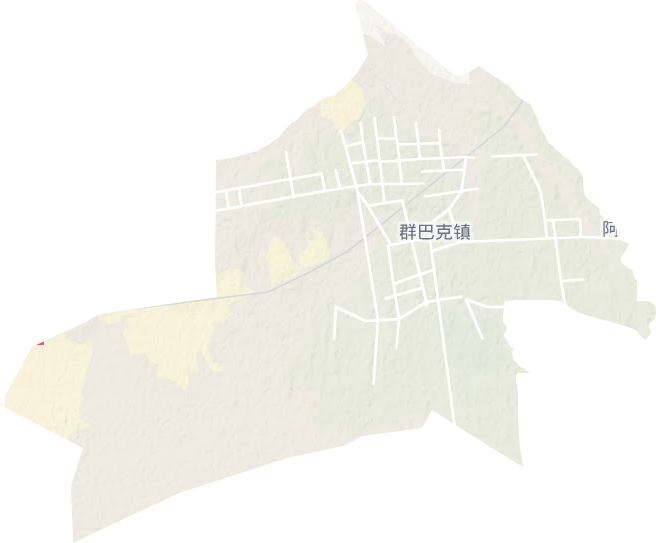 群巴克镇地形地图
