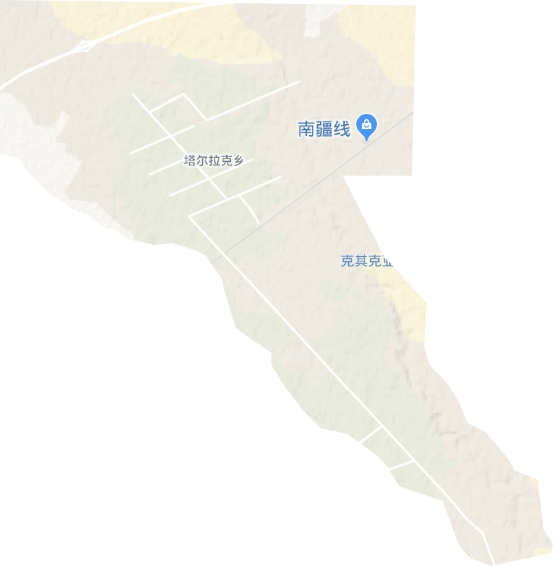 塔尔拉克乡地形地图