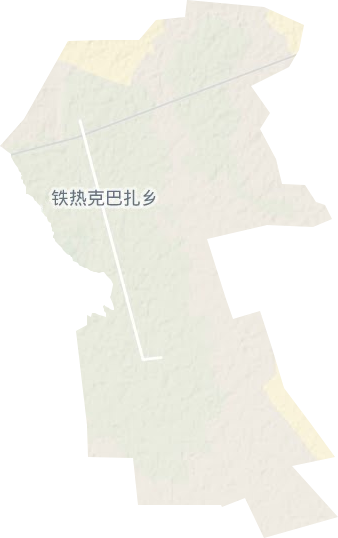 铁热克巴扎乡地形地图