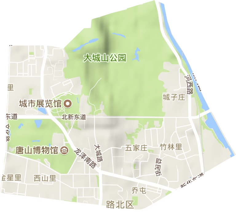 乔屯街道地形地图