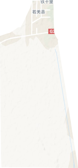 若羌镇地形地图