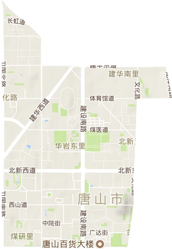 文化路街道地形地图
