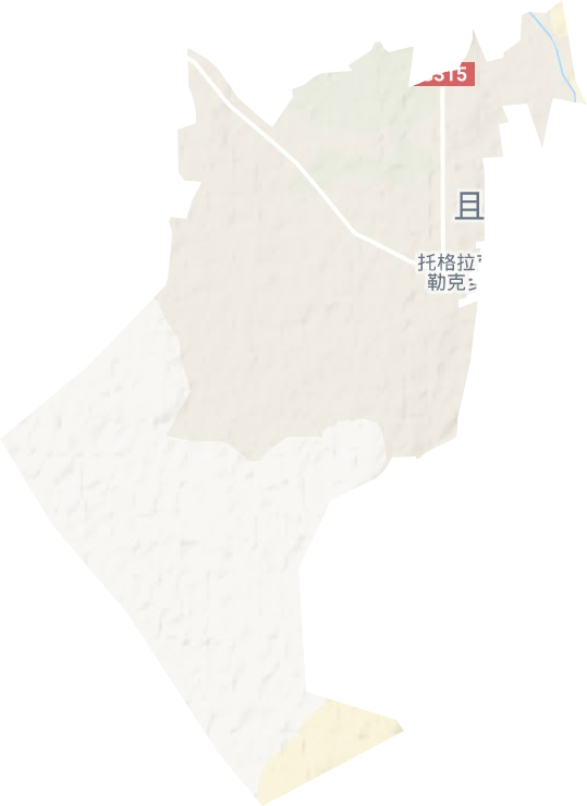 托格拉克勒克乡地形地图