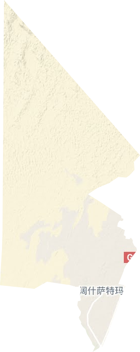 阔什萨特玛乡地形地图