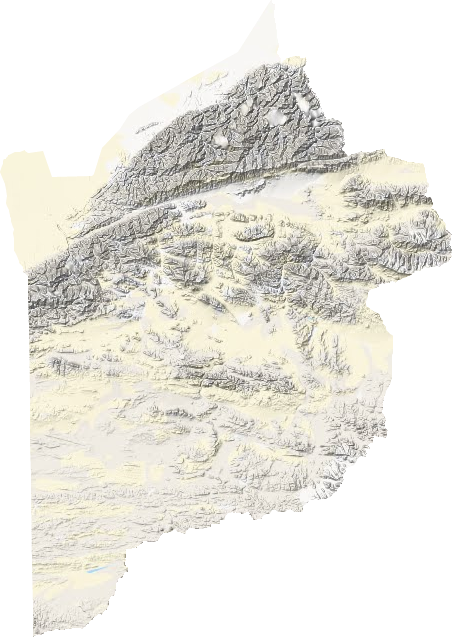库拉木勒克乡地形地图