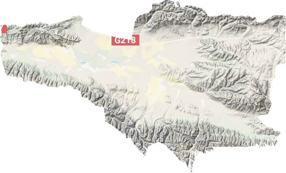 额勒再特乌鲁乡地形地图