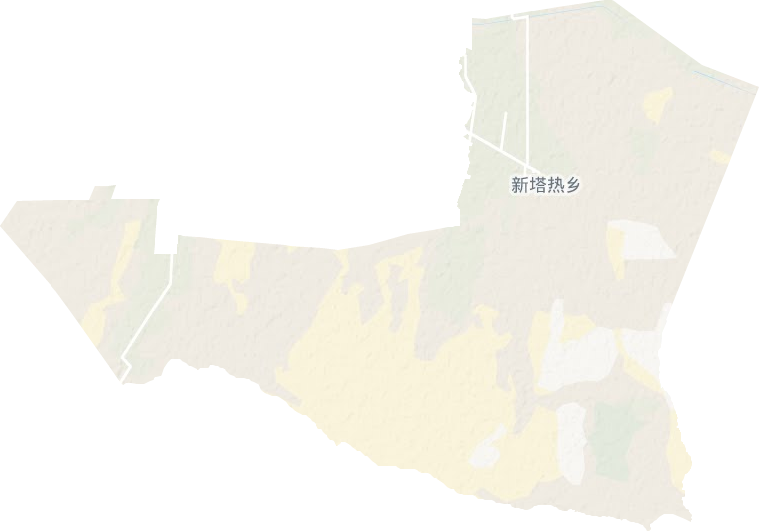 新塔热乡地形地图