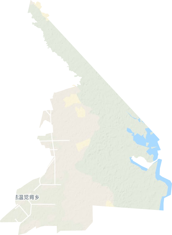 塔温觉肯乡地形地图