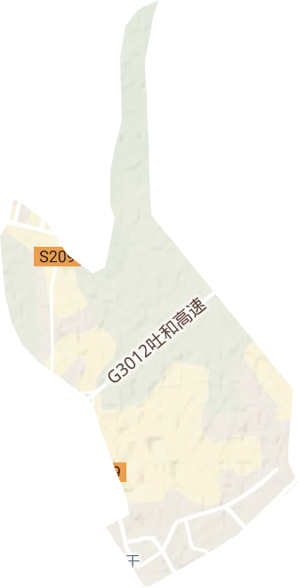 栏杆街道地形地图