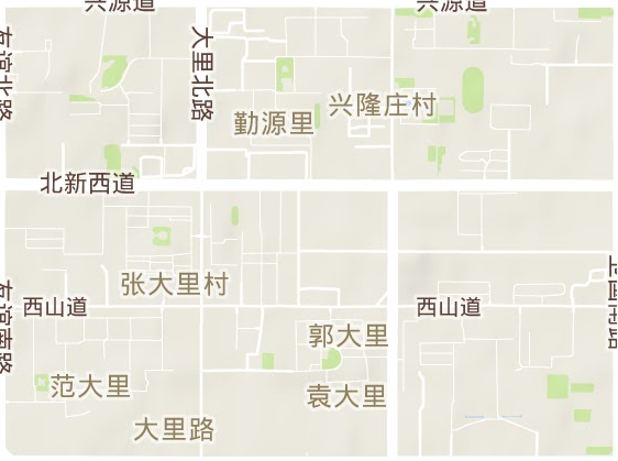 大里街道地形地图