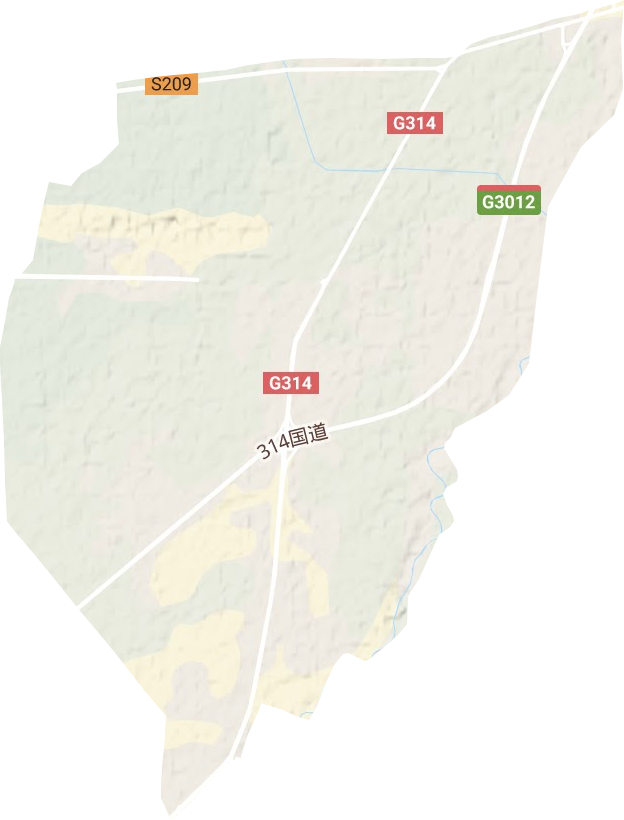 柯柯牙街道地形地图