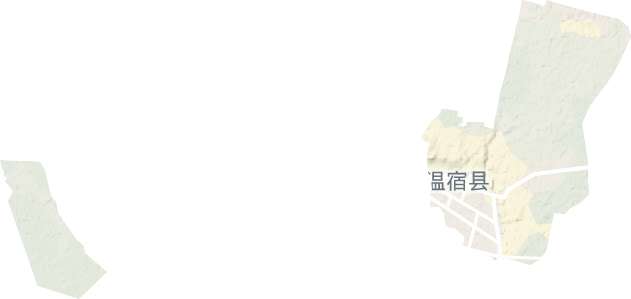 温宿镇地形地图