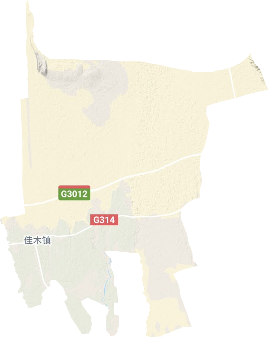 佳木镇地形地图