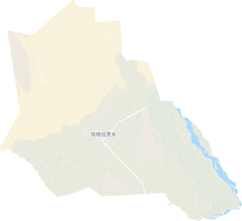 恰格拉克乡地形地图