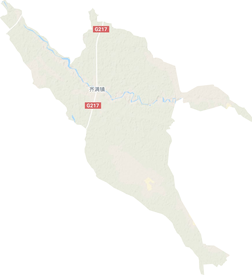 齐满镇地形地图