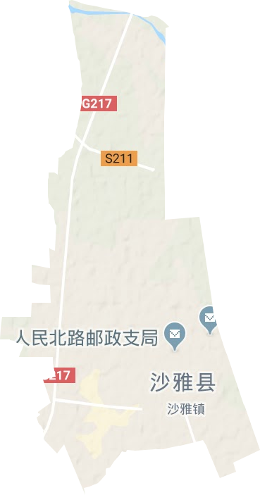 沙雅镇地形地图