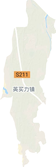 英买力镇地形地图