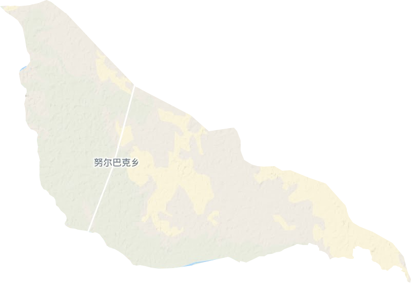 努尔巴格乡地形地图