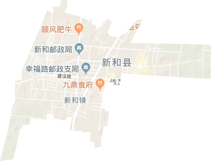 新和镇地形地图