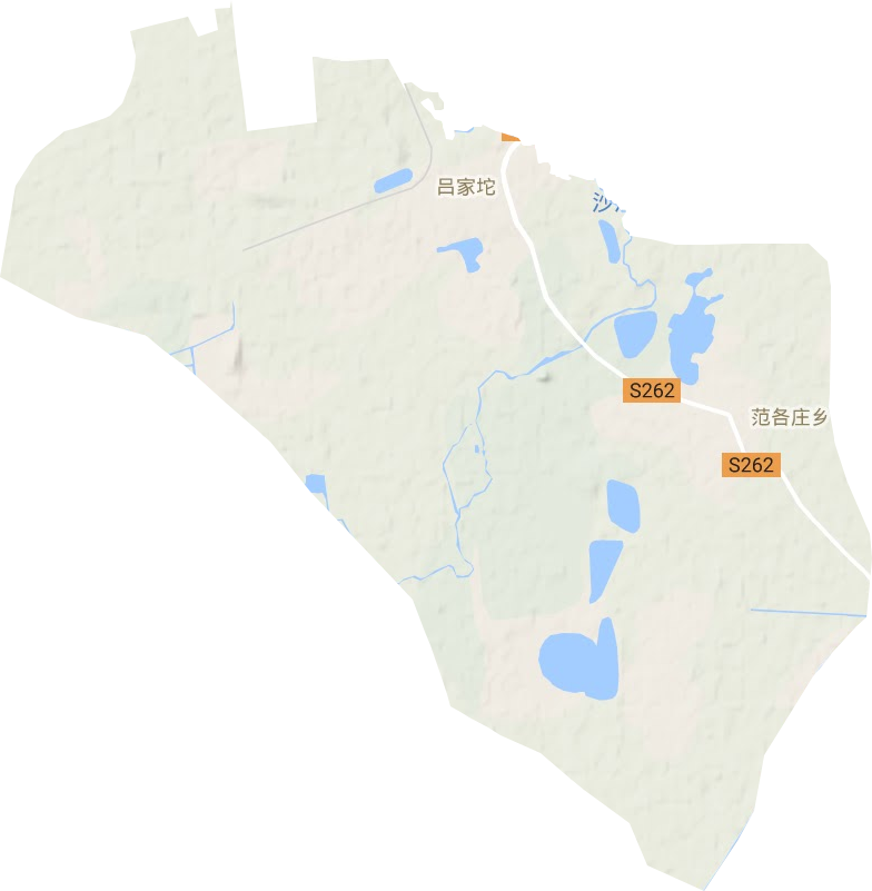 范各庄镇地形地图