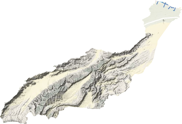 阿恰塔格乡地形地图