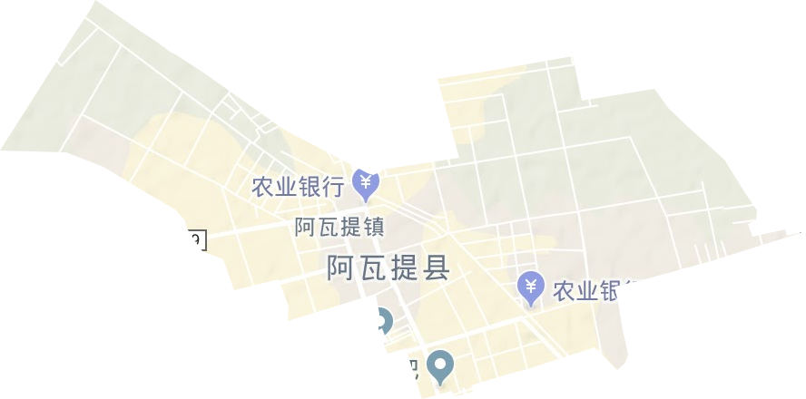阿瓦提镇地形地图