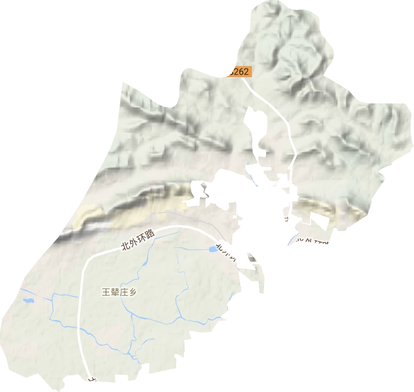 王辇庄乡地形地图