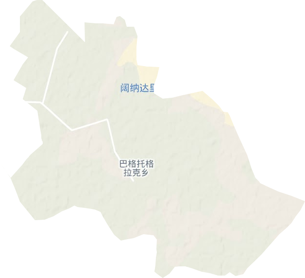 巴格托格拉克乡地形地图
