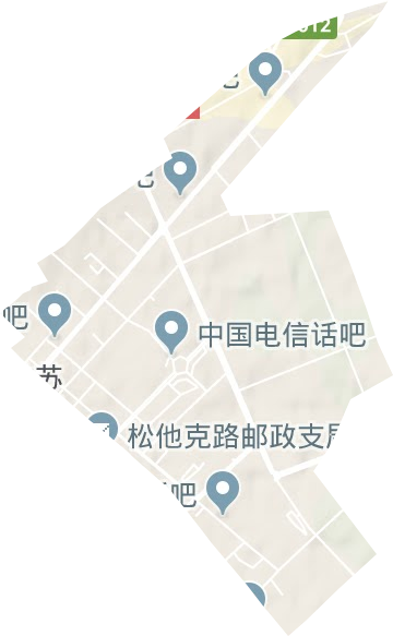 光明路街道地形地图