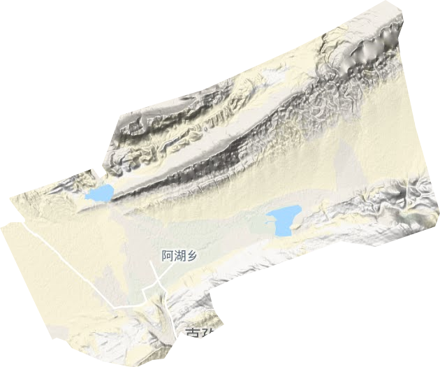 阿湖乡地形地图
