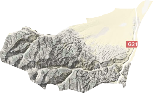 奥依塔克镇地形地图