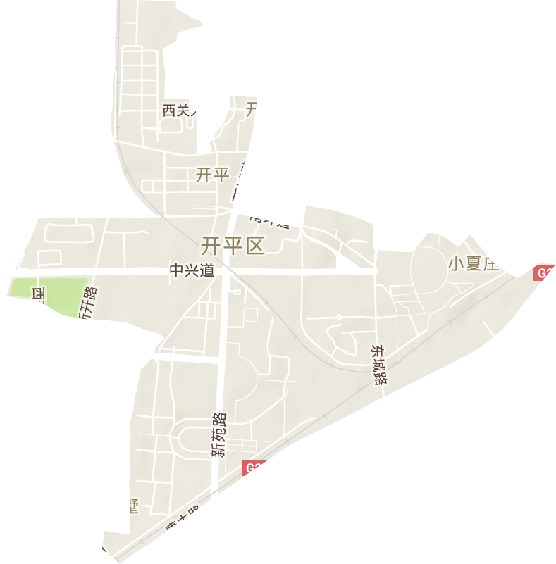 开平街道地形地图