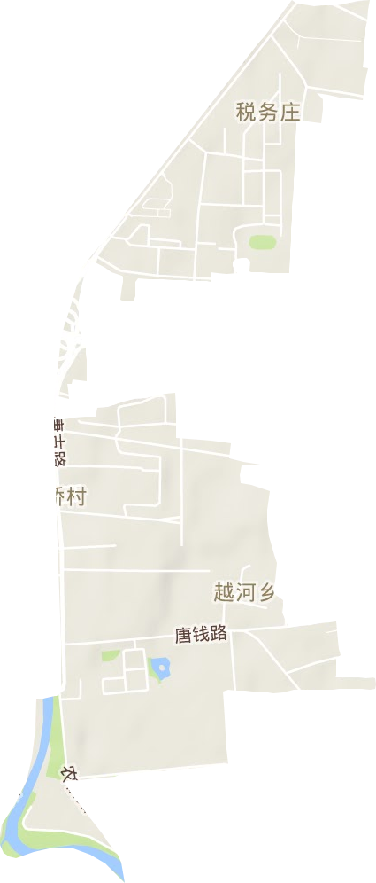 税务庄街道地形地图
