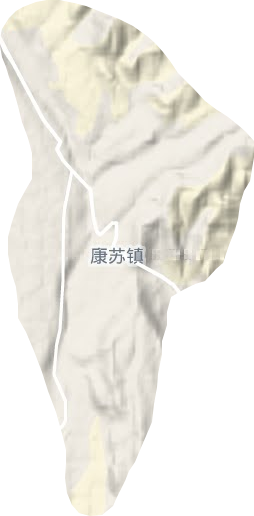 康苏镇地形地图