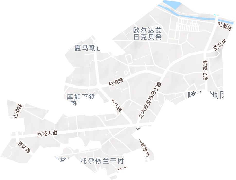 吾斯塘博依街道地形地图
