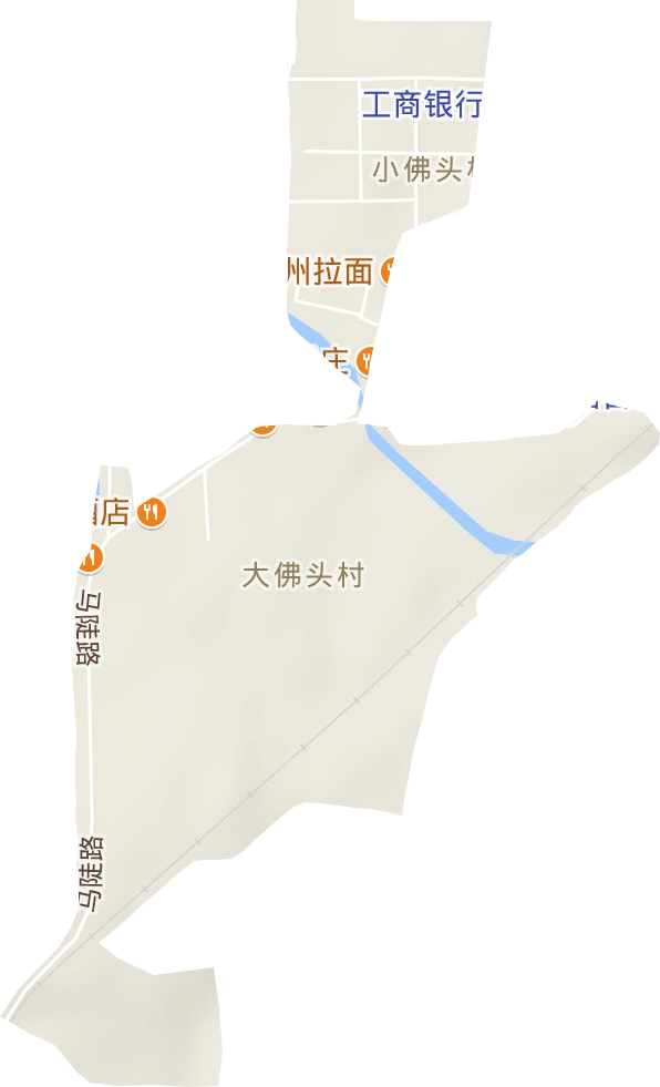 荆各庄街道地形地图