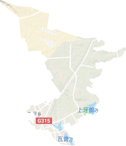 浩罕乡地形地图