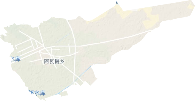 阿瓦提乡地形地图