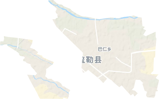 疏勒镇地形地图