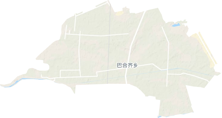 巴合齐乡地形地图
