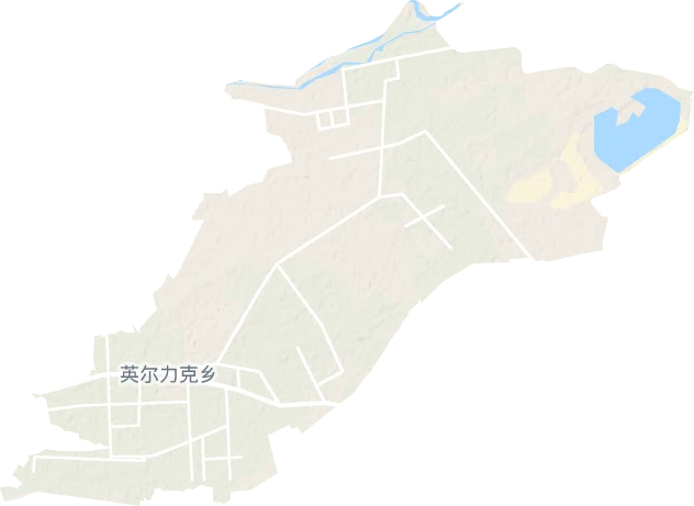 英尔力克乡地形地图