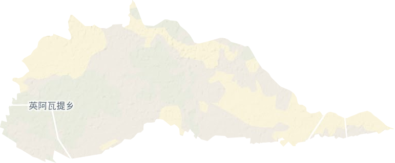 英阿瓦提乡地形地图
