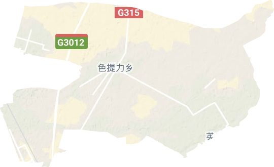 色提力乡地形地图