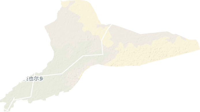 英也尔乡地形地图