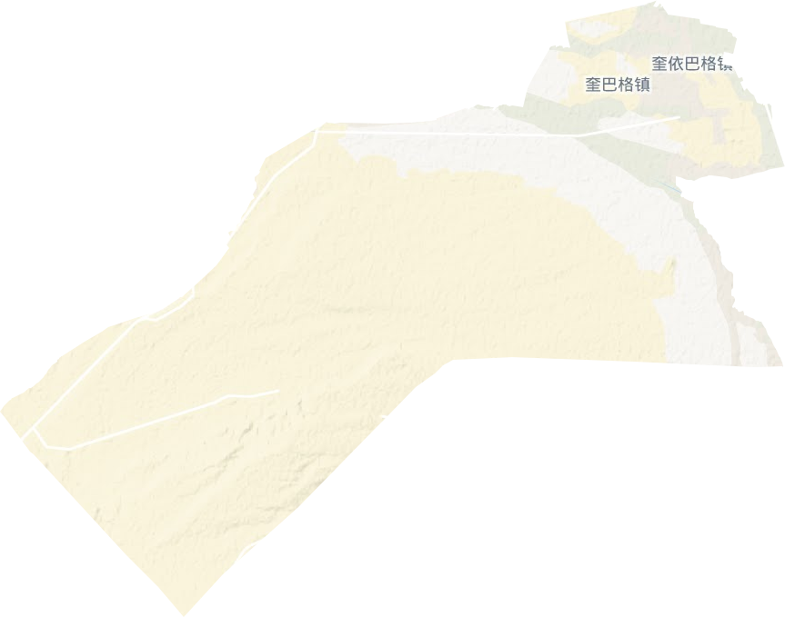 奎依巴格镇地形地图